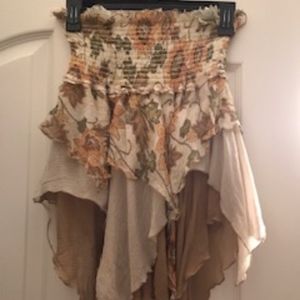 ABS Floral Print Tube Top